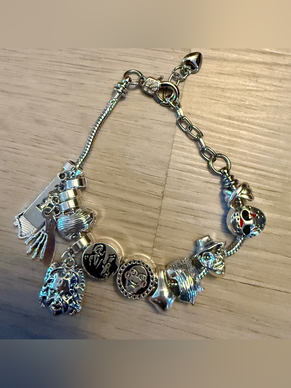 New Horror Movies interchangeable Charm Bracelet Halloween DIY Accessories Snake
